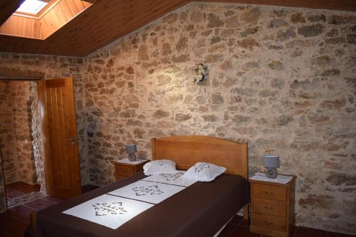 Krevet ili kreveti u jedinici u okviru objekta Casa do Canto