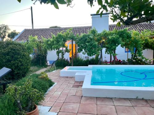 a pool in the backyard of a house at Bombom Comporta in Melides