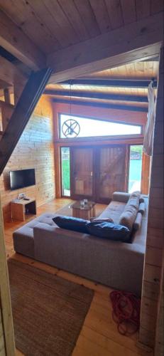 a bedroom with a large bed in a room at Sunshine House Ada Bojana in Ulcinj