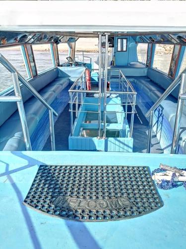 a view of the inside of a boat at AlCaptian Glassboat in Aqaba