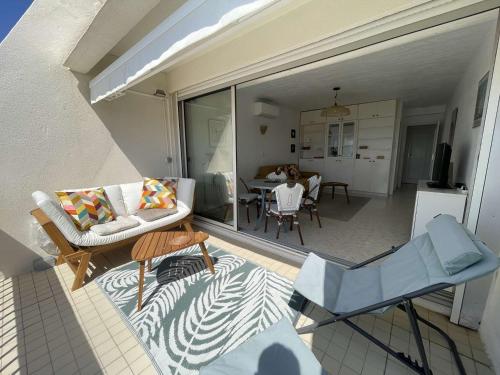 Appartement climatisé vue mer, parking - 4 pers.