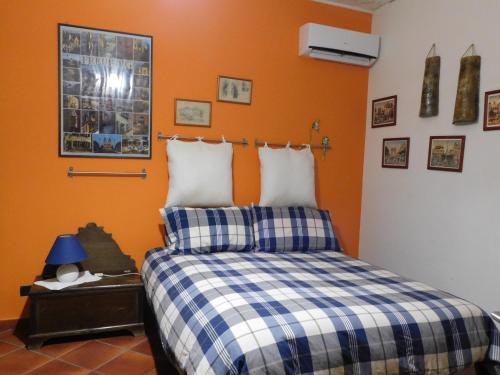 Katil atau katil-katil dalam bilik di B&B Casa Margherita