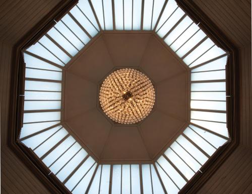 a domed ceiling with a chandelier in a building at Hotel Du Vin & Bistro Brighton in Brighton & Hove