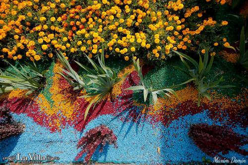 a bunch of yellow flowers on a table at Park Hotel in Karagandy