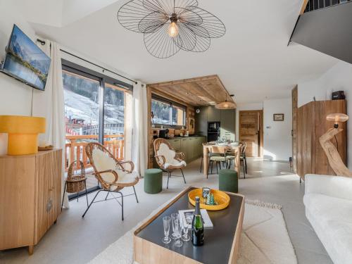 Morzine: Appartement moderne 8 pers, ski-in/ski-out, 72m², parking, wifi