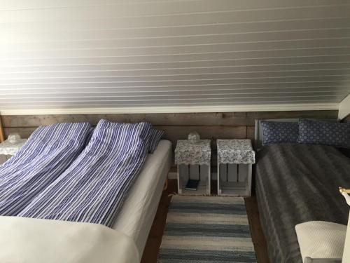 a room with two beds in a room at Senja, Villa View in Senja