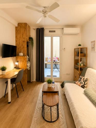 Studio "Les Cactus" avec Terrasse à 5 min à pied de la Plage