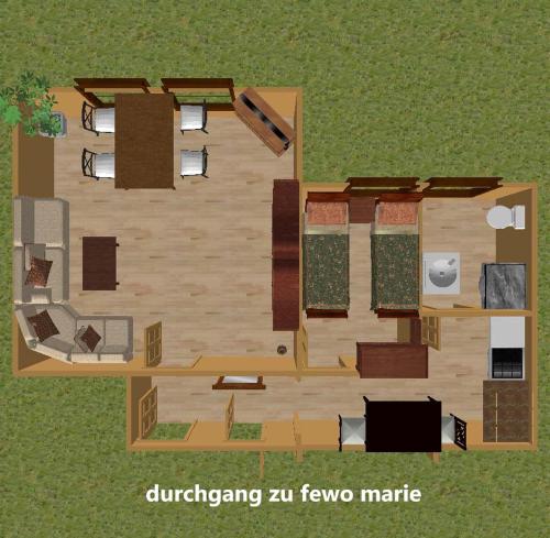 a floor plan of a house with a room at Alte Mühle Kelbra - ehemalig ALBIG in Kelbra