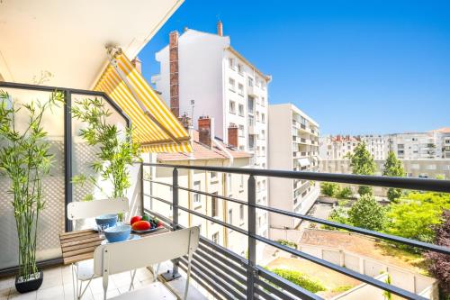 BnGo l Le Cocon Paisible PartDieu l Terrasse, 4p, 1ch, proche Gare PartDieu