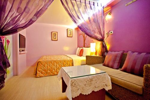 Zona de estar de Bashi Channel Vacation B&B