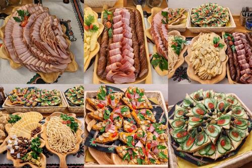 a collage of pictures of different types of food at Willa u Zwijaczy in Zakopane