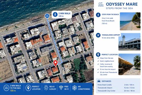 a screenshot of a map of an apartment complex at Odyssey Mare Steps from the Sea in Perea