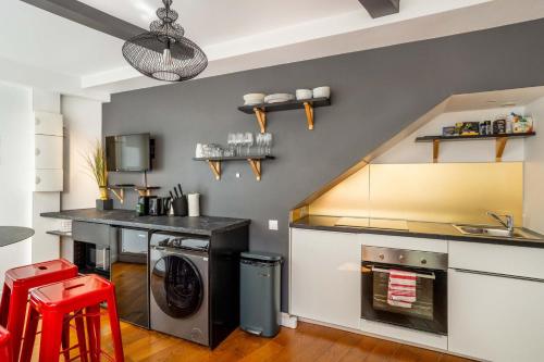 Montmartre Cozy and bright 1BD with terrace