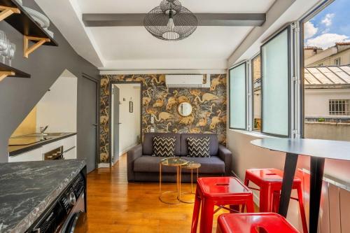 Montmartre Cozy and bright 1BD with terrace