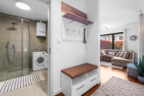 Ground floor apartment with 1 bedroom , big terrace with garden and BBQ