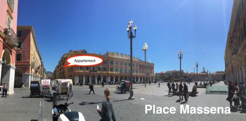 2 Bedrooms Appartement In Central Location on the famous Place Massena Nice