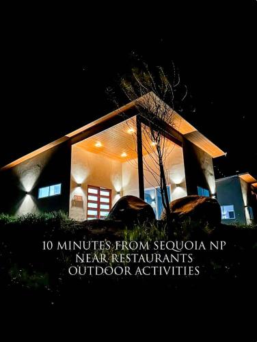 a picture of a house with the words minutes from seoulaho new restaurants at Muniz Village in Three Rivers