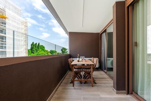 Premium Living with Pool, Balcony, Gym & Garage by HostWise