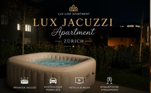 a sign that says lux jazza appointment sidx sidx sidx sidx at Lux Line Apartment in Zurich