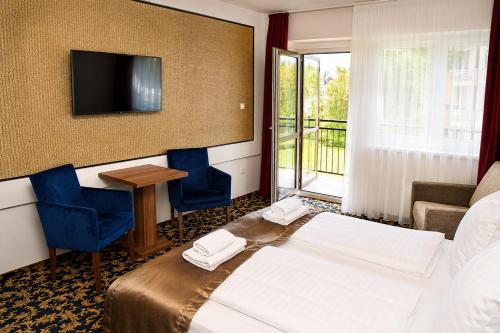 Katil atau katil-katil dalam bilik di Simbad Hotel & Bar Superior
