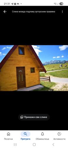 a screenshot of a picture of a house at Durmitor view in Žabljak