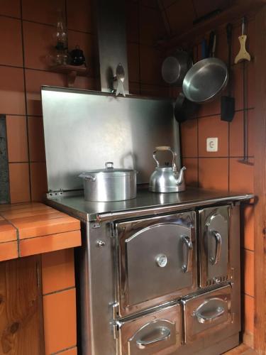 Dapur atau dapur kecil di Casa Do Avô Faidoca