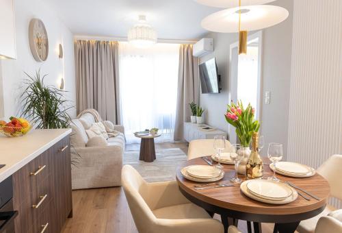 Luxus Apartament Pastelowy 1 z siłownią