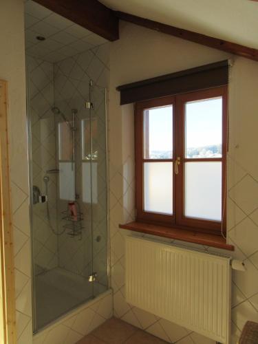 Ένα μπάνιο στο Ferienwohnung Sandra Wetzel