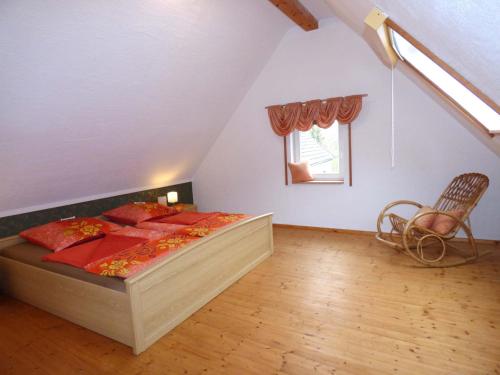 Ein Bett oder Betten in einem Zimmer der Unterkunft Relaxen am Nationalpark Eifel