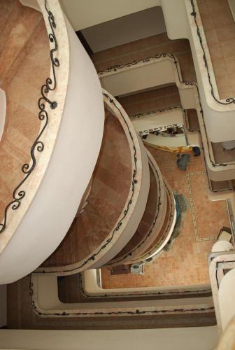 an overhead view of a set of stairs at Atak Apart Hotel in Alanya