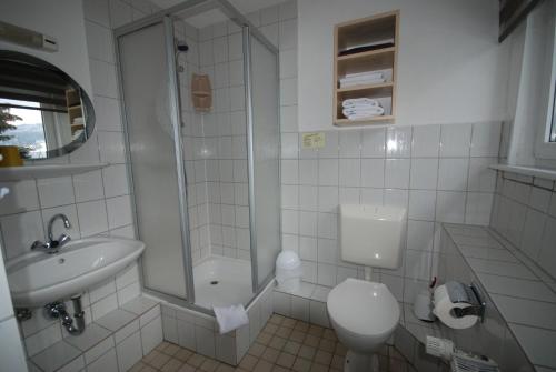 ห้องน้ำของ Pension Haus Am Hirschsprung