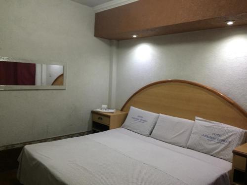 Postel nebo postele na pokoji v ubytování Hotel Paraiso Express