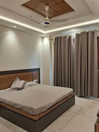 a bedroom with a bed in a room at Third Pole in Kathmandu