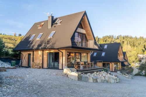 Large holiday villa with sauna and mountain views