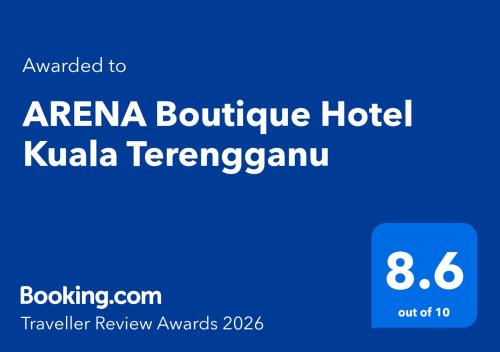 a sign that readsarma boulevard hotel kuala terremoan at ARENA Boutique Hotel Kuala Terengganu in Kuala Terengganu
