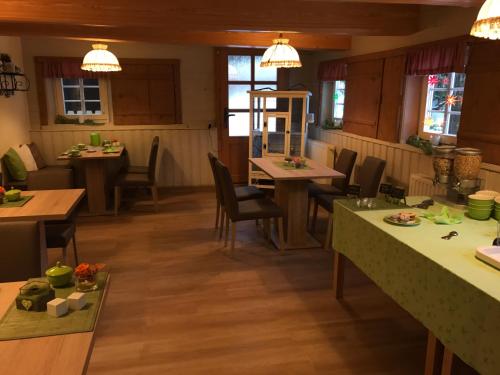 Restaurace v ubytování Pension Immergrün
