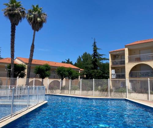 JolieT2 ,RDC,piscine,clim,parking,tennis ,Canet en Roussillon
