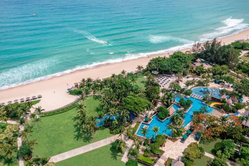 an aerial view of the resort and the beach at Sheraton Sanya Yalong Bay Resort in Sanya