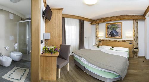Koupelna v ubytování Hotel Aida