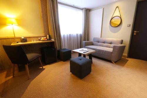 Гостиная зона в Hotel Edelweiss