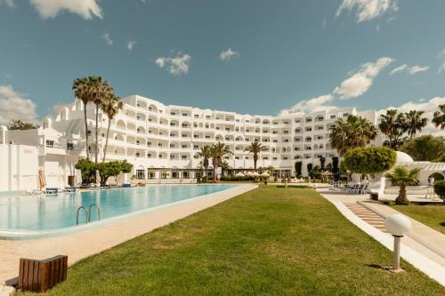a view of the hotel from the pool at Yadis Hammamet in Hammamet