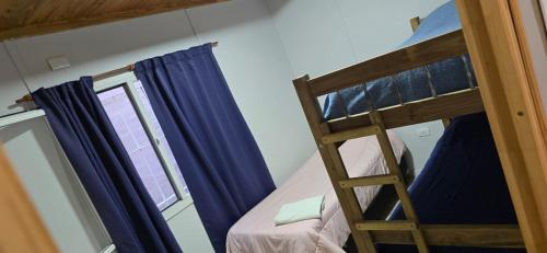 a bedroom with a bunk bed next to a window at NEUQUEN alojamiento in Neuquén
