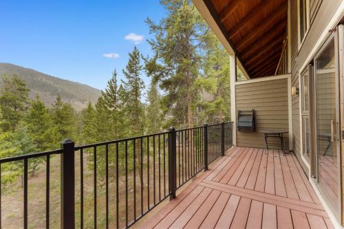 a porch of a house with a wooden deck at Pines #2041 : 2 in Keystone