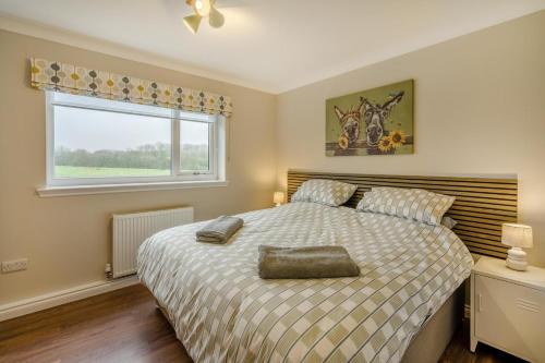 a bedroom with a large bed and a window at 2 Bed in Ochiltree oc-w37517 in Ochiltree