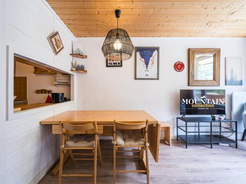 Studio central 3-4 pers, proche pistes, balcon