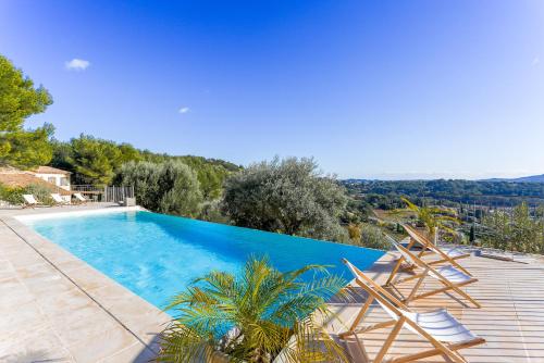 Πισίνα στο ή κοντά στο Villa des Oliviers