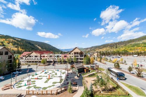an aerial view of a town in the mountains at Buffalo Lodge #8392 in Keystone