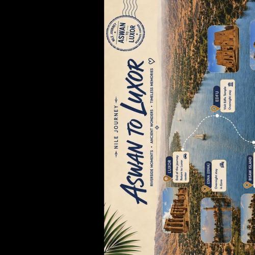 a book cover for a resort on a beach at Houseboat Hotel and Nile Cruises Zainoba in Aswan