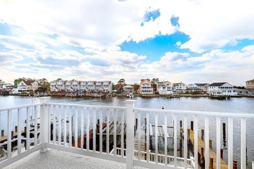 a balcony with a view of a body of water at Sunset Harbour B in Ocean City