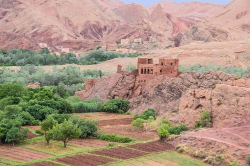 an old building on top of a mountain at Taddart n Dades in Boumalne Dades